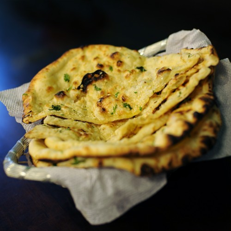 Savor our butter naan